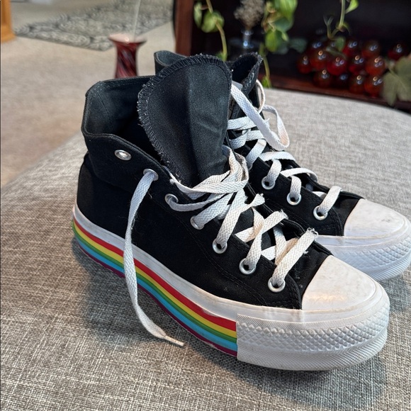 Converse Chuck Taylor All Star Hi Lift Platform Pride - Picture 1 of 9